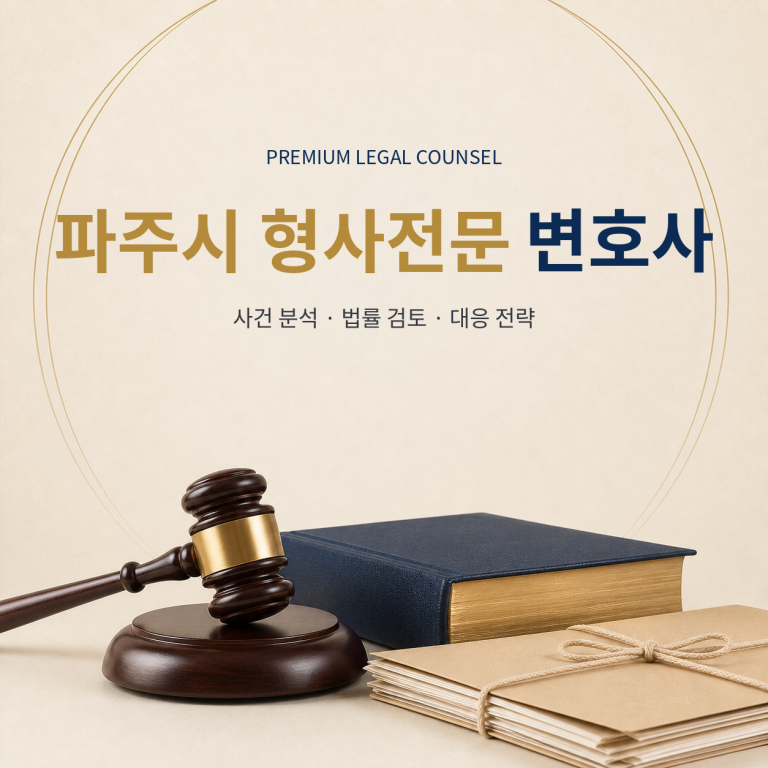 파주시 형사전문 변호사