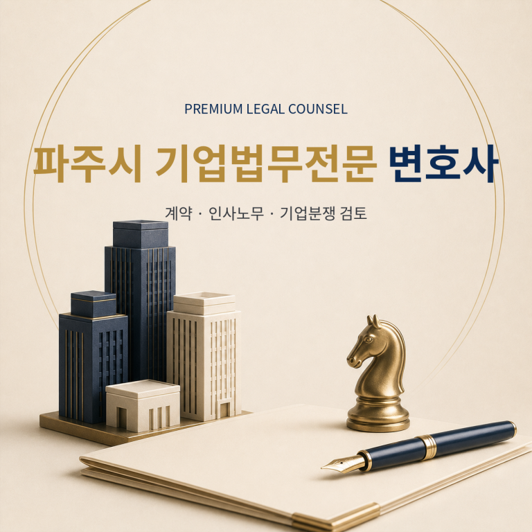 파주시 기업법무전문 변호사
